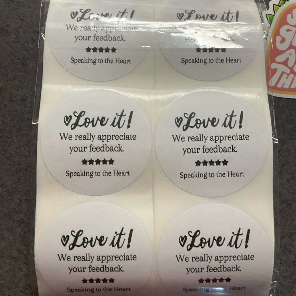 50 Poshmark Closet Thank You and Feedback Stickers